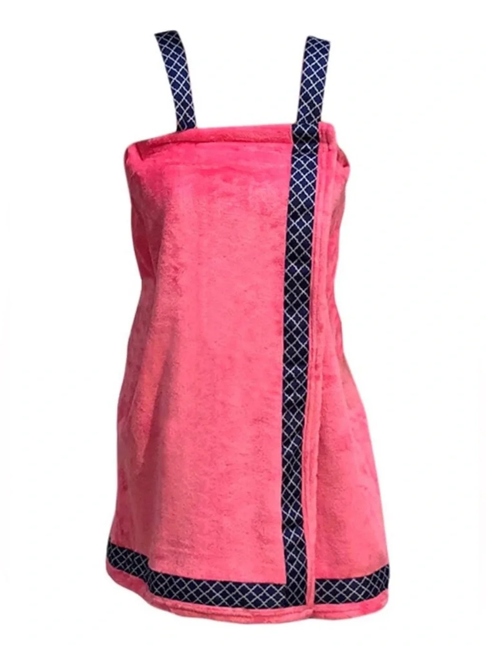 NBO Birchwood 6P858 Bath and Shower Wrap - Pink/Navy/White